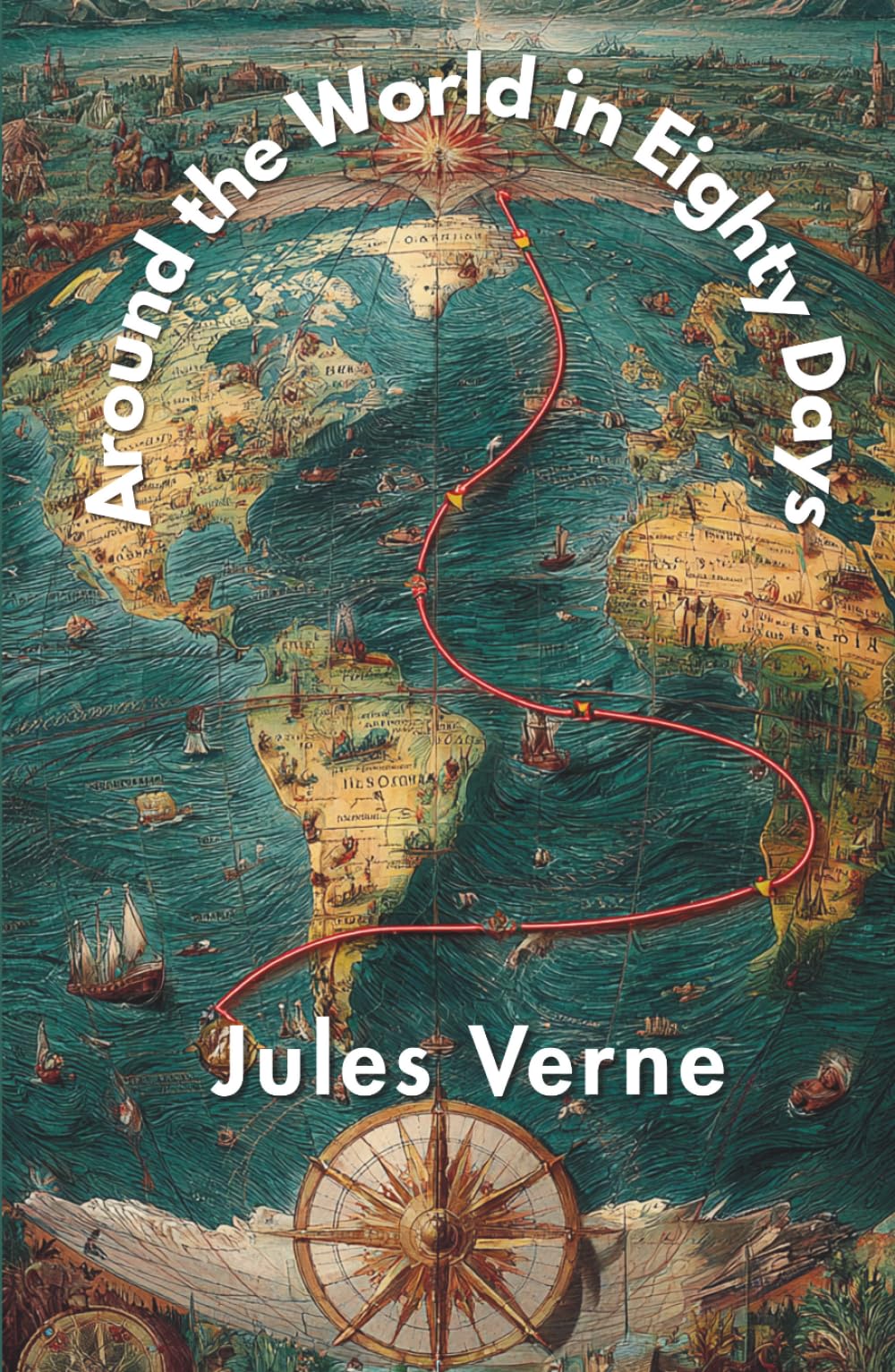 Around the World in Eighty Days (Annotated)