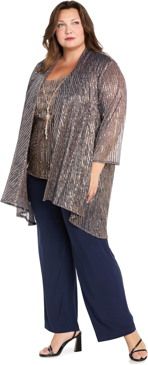 R&M Richards Women's Mystic Shine Three-piece Set