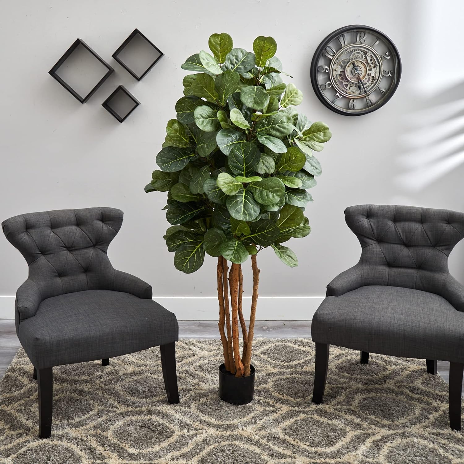 Nearly Natural 5ft Fiddle Leaf Fig Artificial Tree