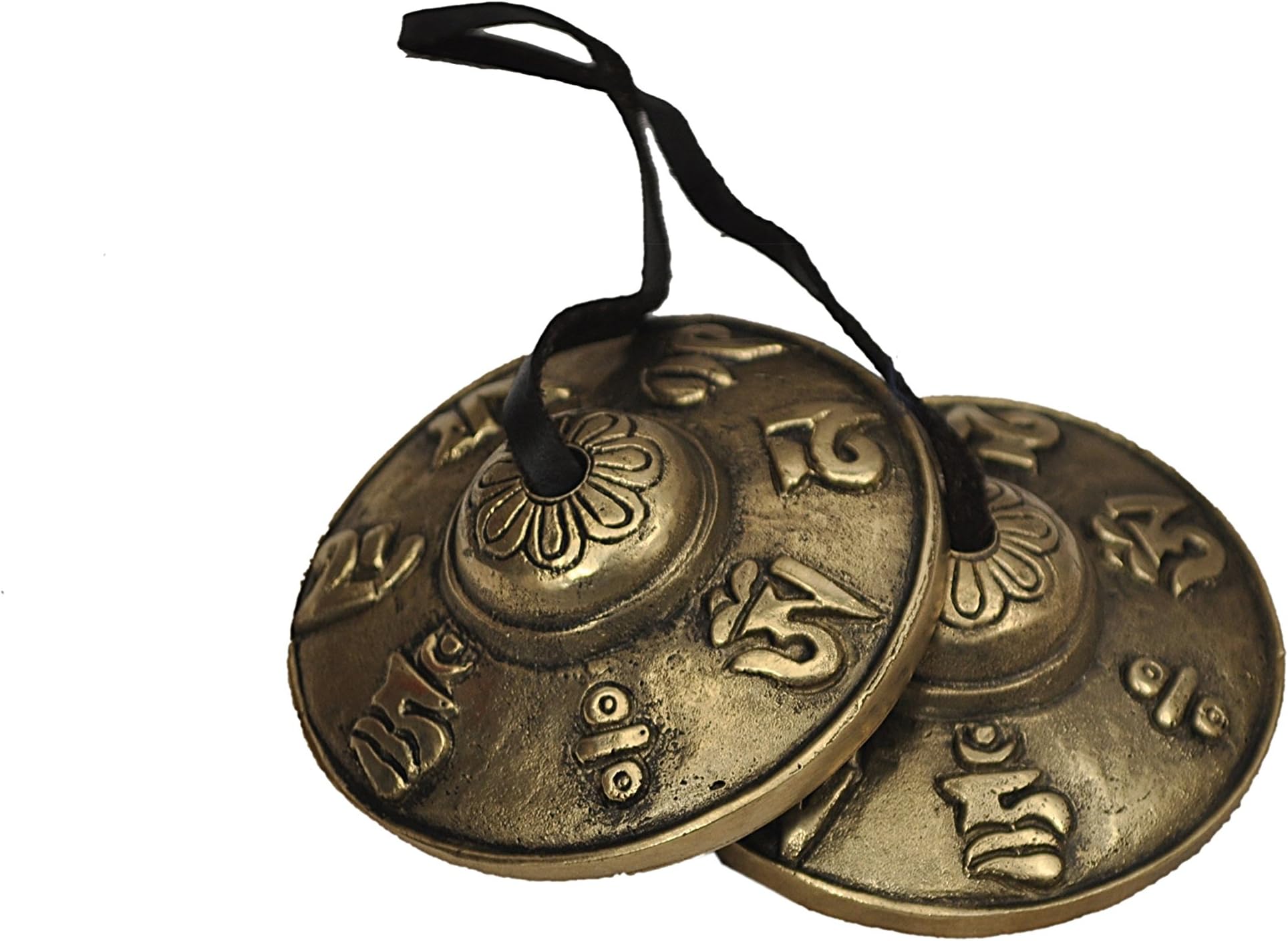 Cymbales Tibétaines Tingsha En Laiton - Cloches De Méditation, 6,8 Cm, Pour Yoga, Thérapie Sonore, Décoration