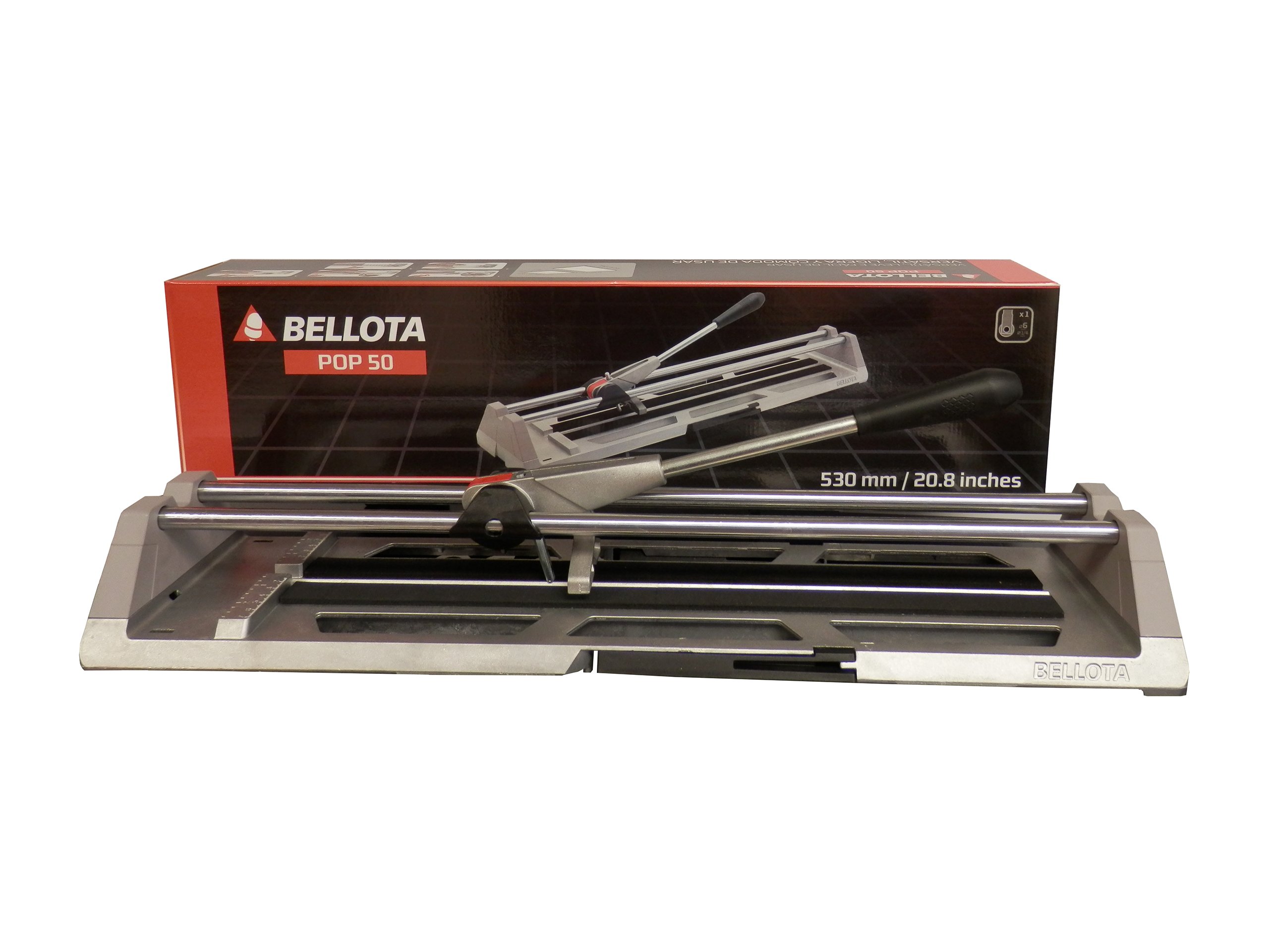 Bellota POP50B - Cortadora de cerámica, máquina para cortar azulejos (cortes hasta 53cm)