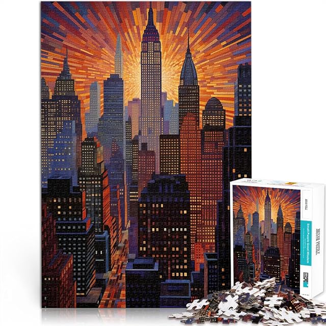 Puzzles de 2000 Piezas para Adolescentes Nueva York Ciudad de Nueva York Corte de precisión Toda la Familia.…