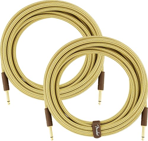 Miniatura 63 de Fender 10-Foot Professional Instrument Cable, Straight-Angle, Desert Camo - 2 Pack