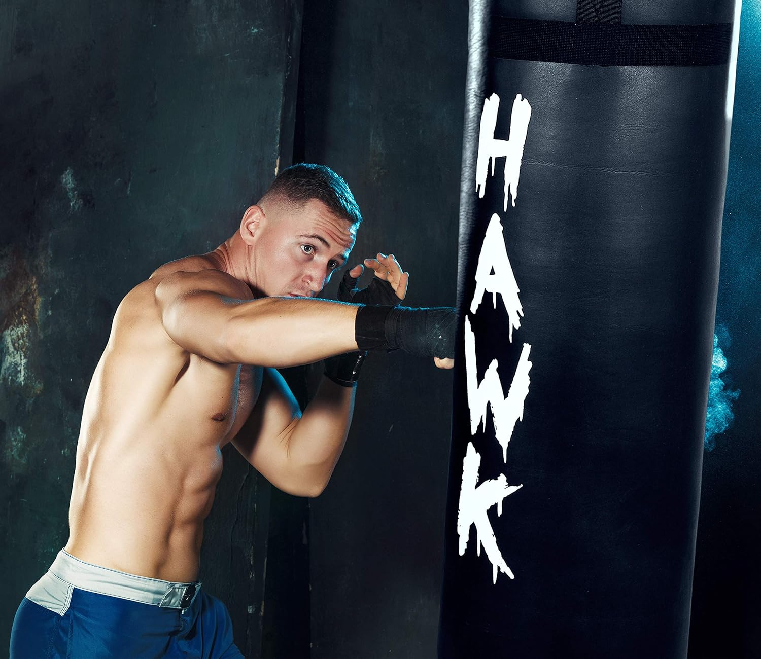 Punching Bag for Boxing Gloves MMA Training Muay Thai Fitness Banana Workout Kickboxing Grappling Karate Heavy Target Bag 4FT UNFILLED (Black) : Sports & Outdoors