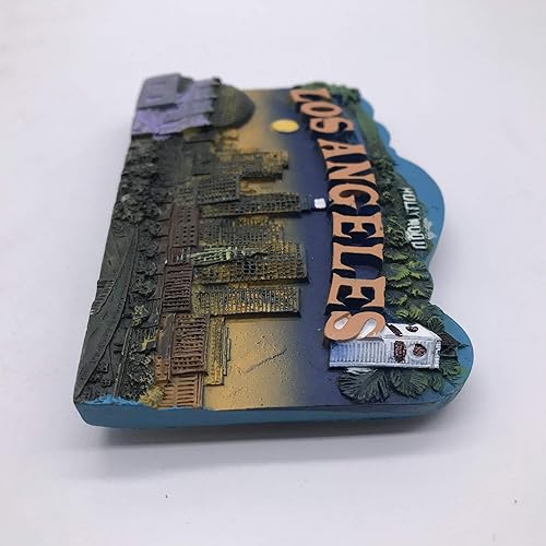 Miniatura 4 de 3D Los Ángeles USA imán para refrigerador turístico recuerdos de viaje hecho a mano resina artesanía pegatinas magnéticas decoración hogar cocina