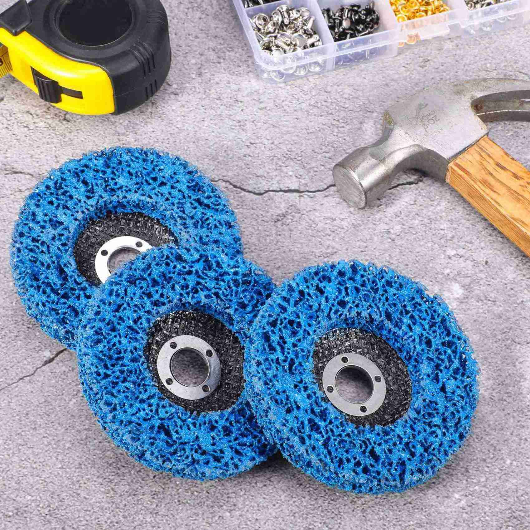 18 Piezas de Discos de Pelado de Pintura, Discos de Tira de óxido de Rueda para Amoladora Angular de 100 mm para Fibra Vidrio Madera Y Metal Productos
