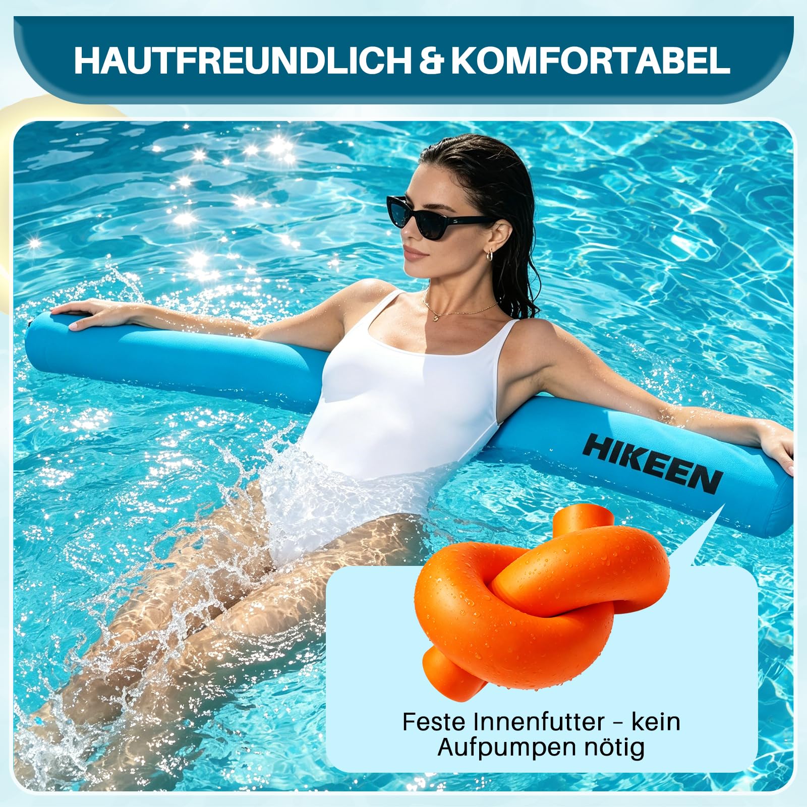 BOOSTEADY Tubo Galleggiante Piscina, Tubo Piscina