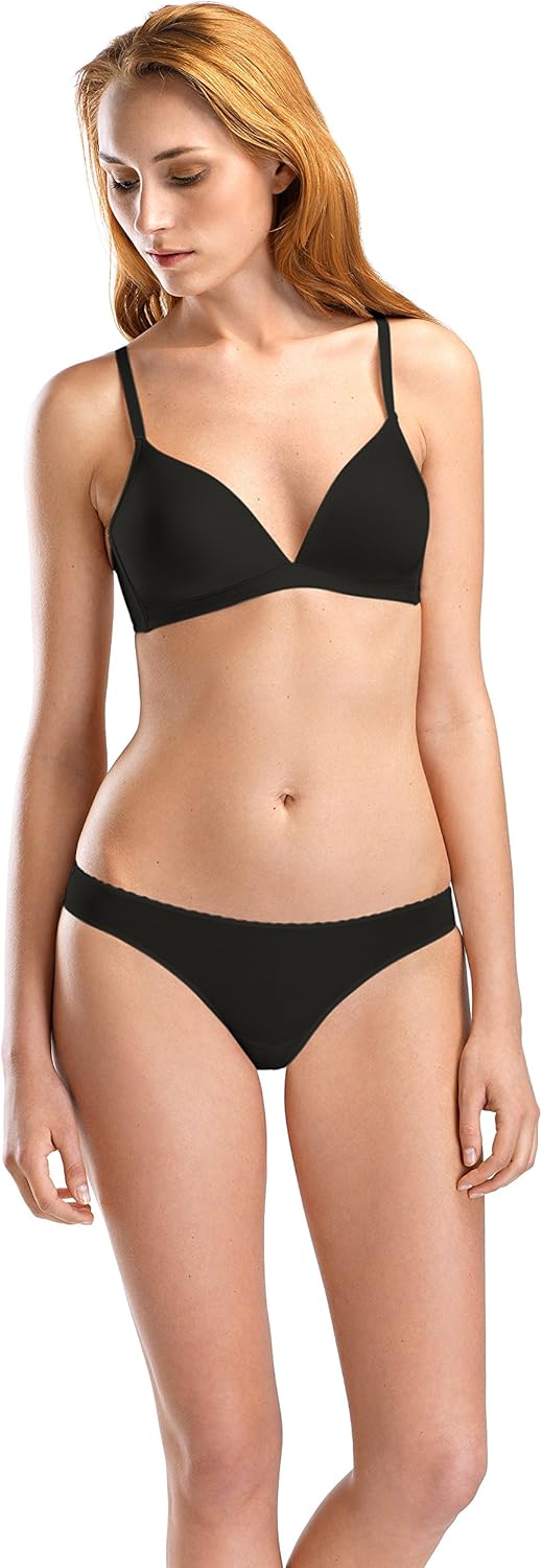 HANRO Satin Deluxe Soft Cup T-Shirt Bra Underwear - Image 2
