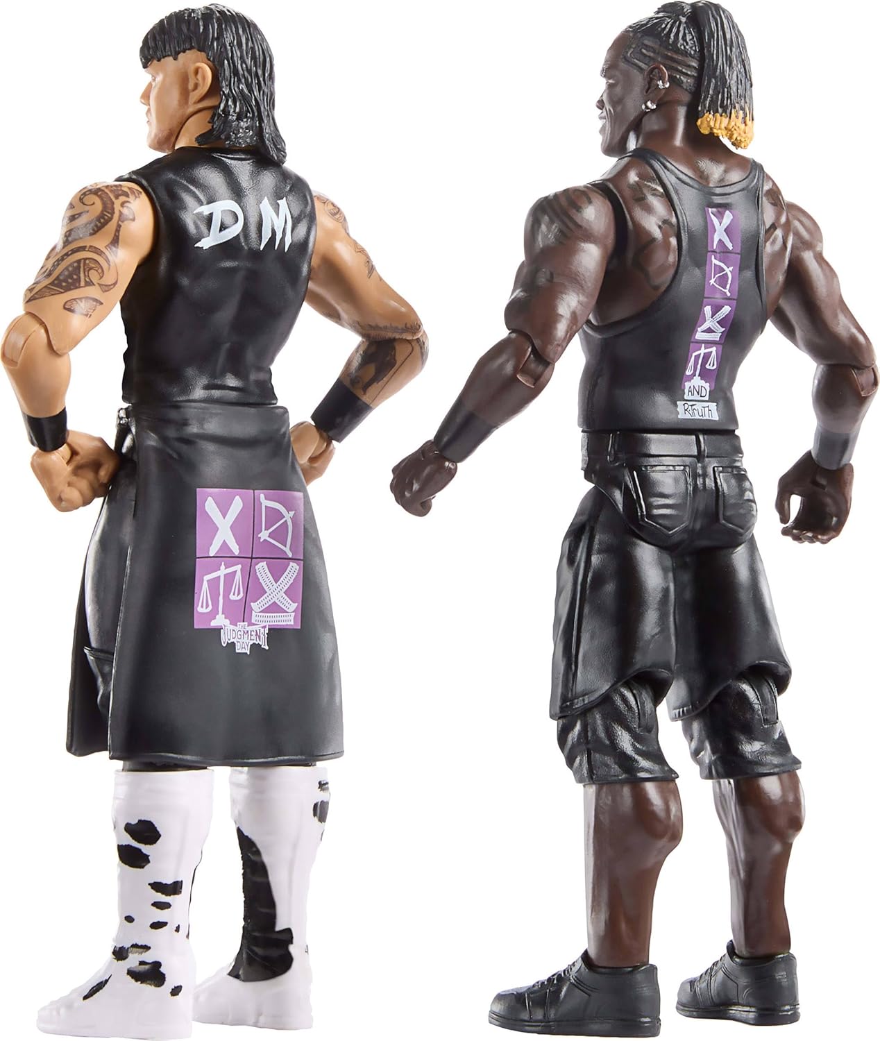 Mattel WWE Main Event Showdown Action Figures 2-Pack with Accessory, Series #21 R-Truth vs “Dirty” Dominik Mysterio Collectible Set, 6-inch