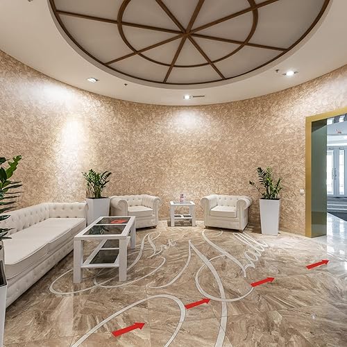 Miniatura 5 de PATIKIL Adhesivo de flecha de 6 x 2 pulgadas, paquete de 24 calcomanías de PVC extraíbles autoadhesivas impermeables para piso, letrero de flecha