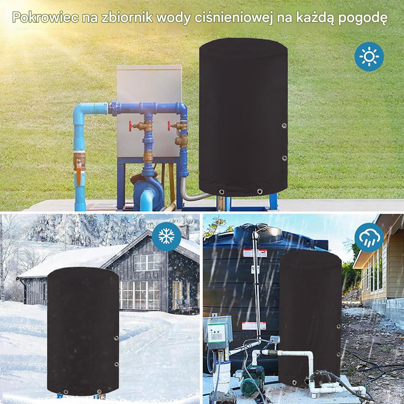 Izolowana Osłona Pompy Studziennej 600D wzmocniona tkanina Oxford