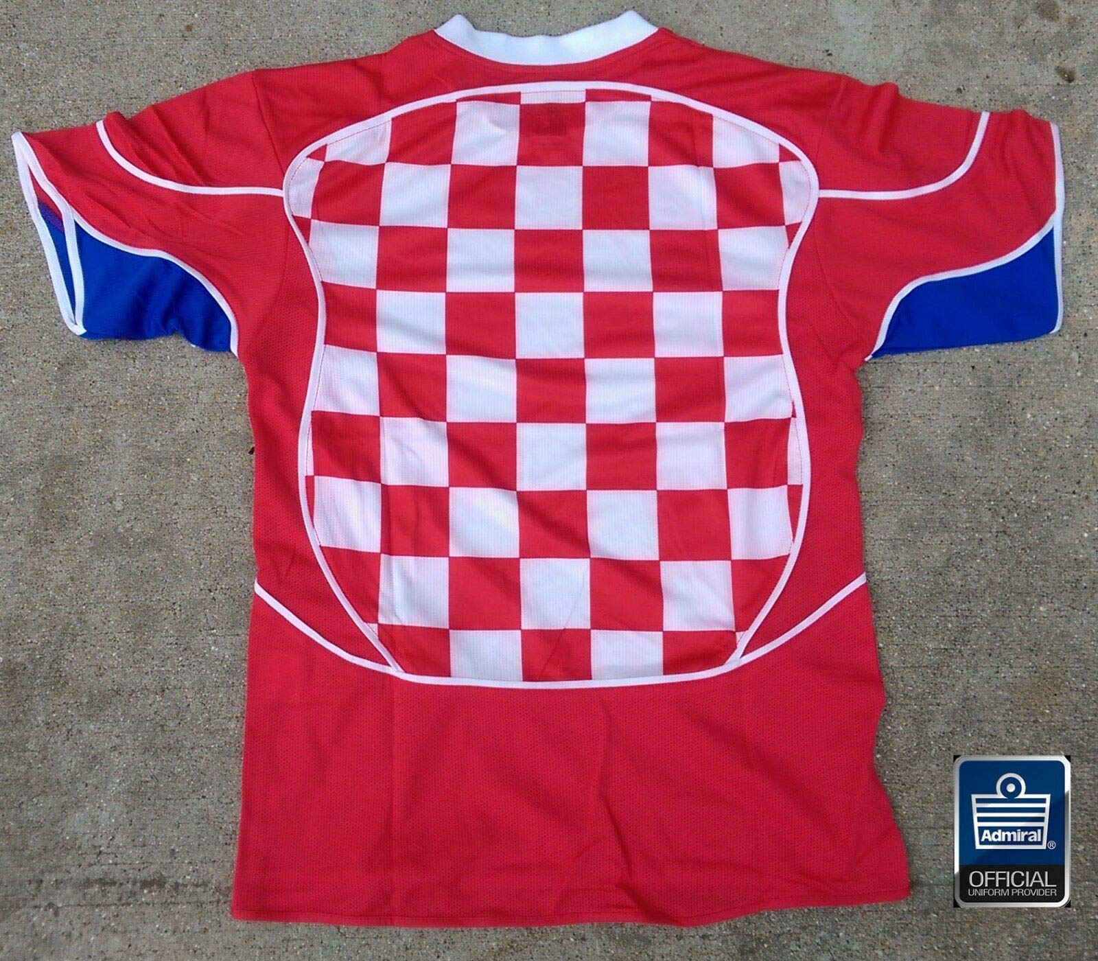 Admiral RWB Checkered, Croatia Style Soccer Jersey, Great for Practice or Games, New/tag, Size Youth Small, Red/White