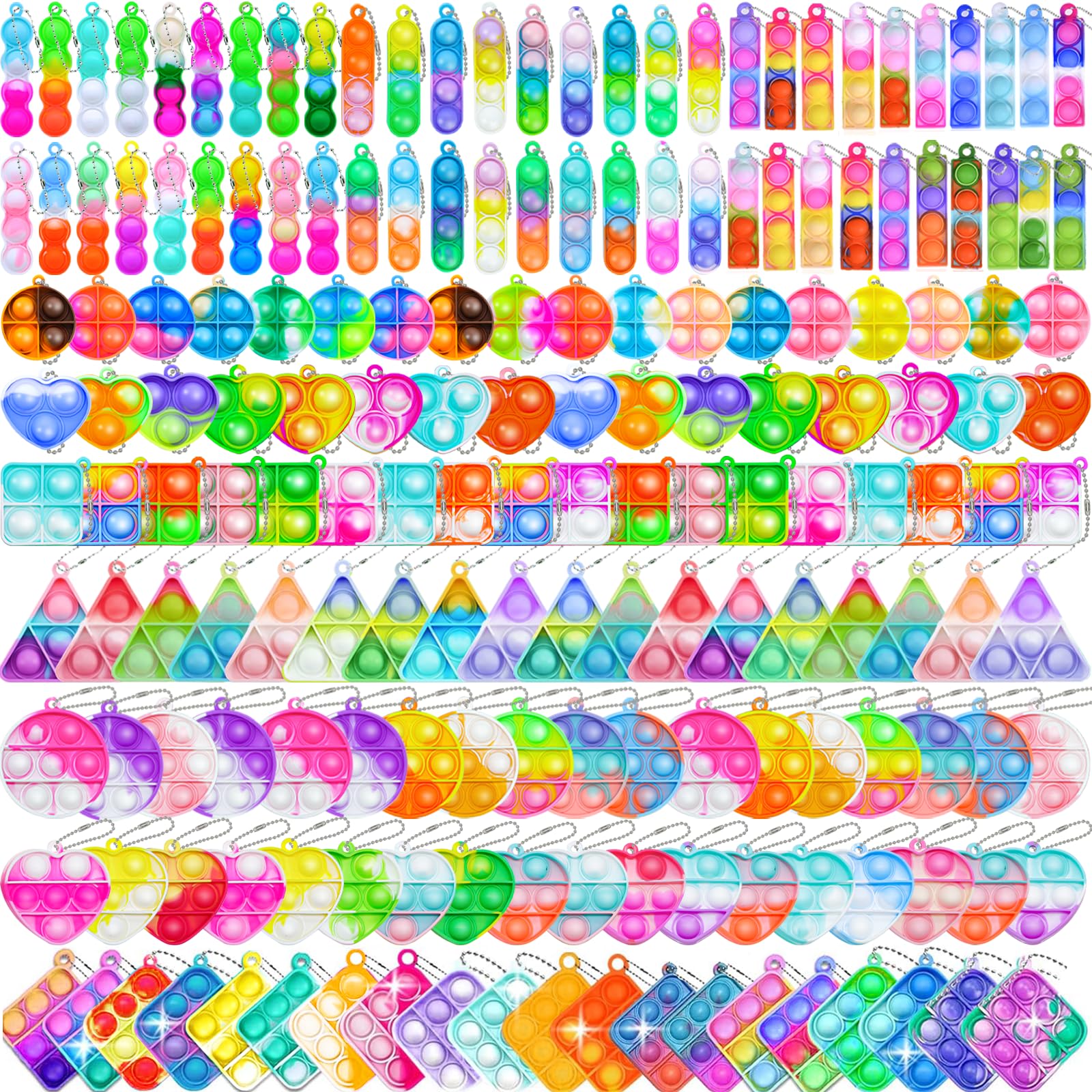 Photo 1 of Irnushka Pop Fidget Keychain Set - 180 Pieces
