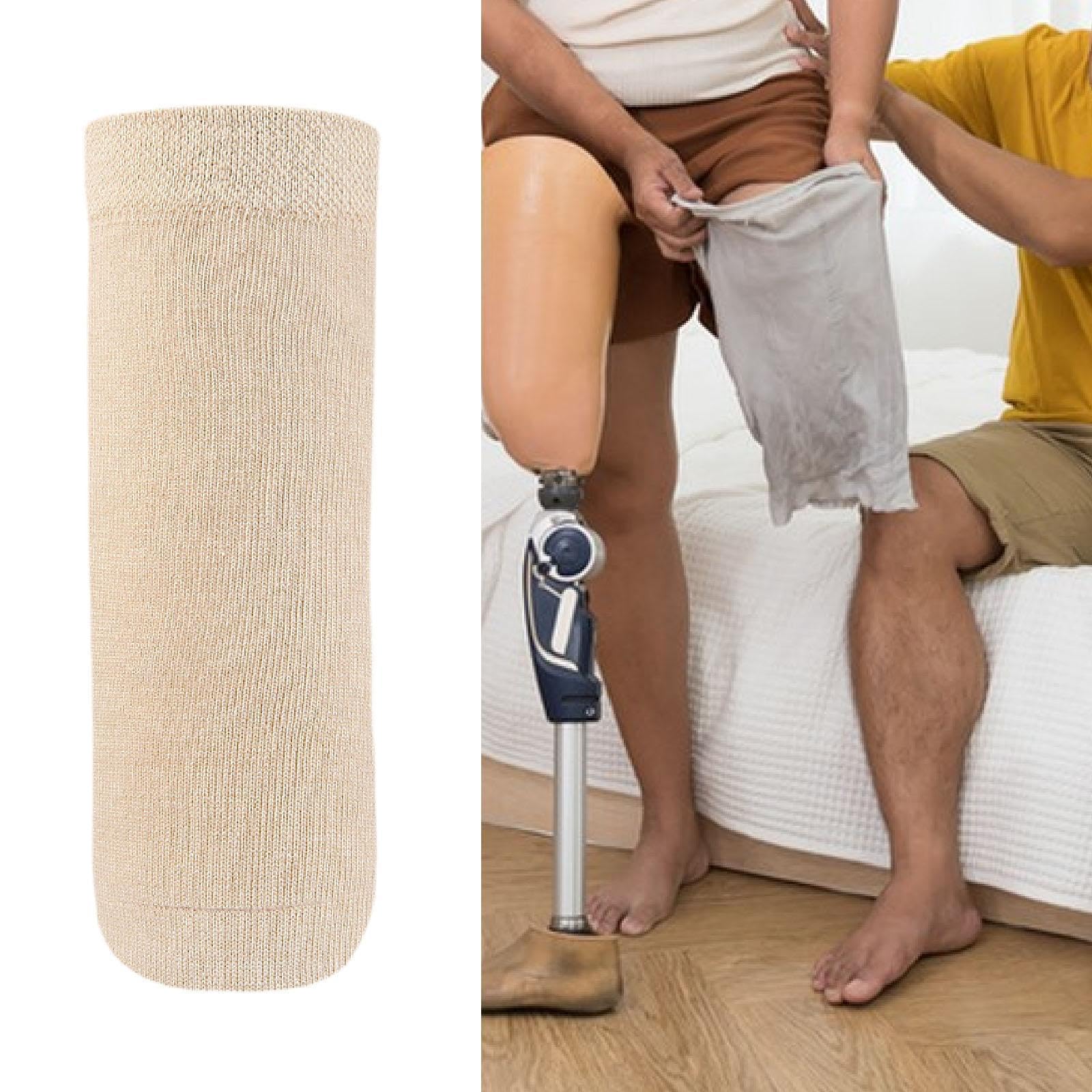 harayaa Calza per amputati in gel, calza per protesico, protezione elastica per amputati, compressione ammortizzante, S