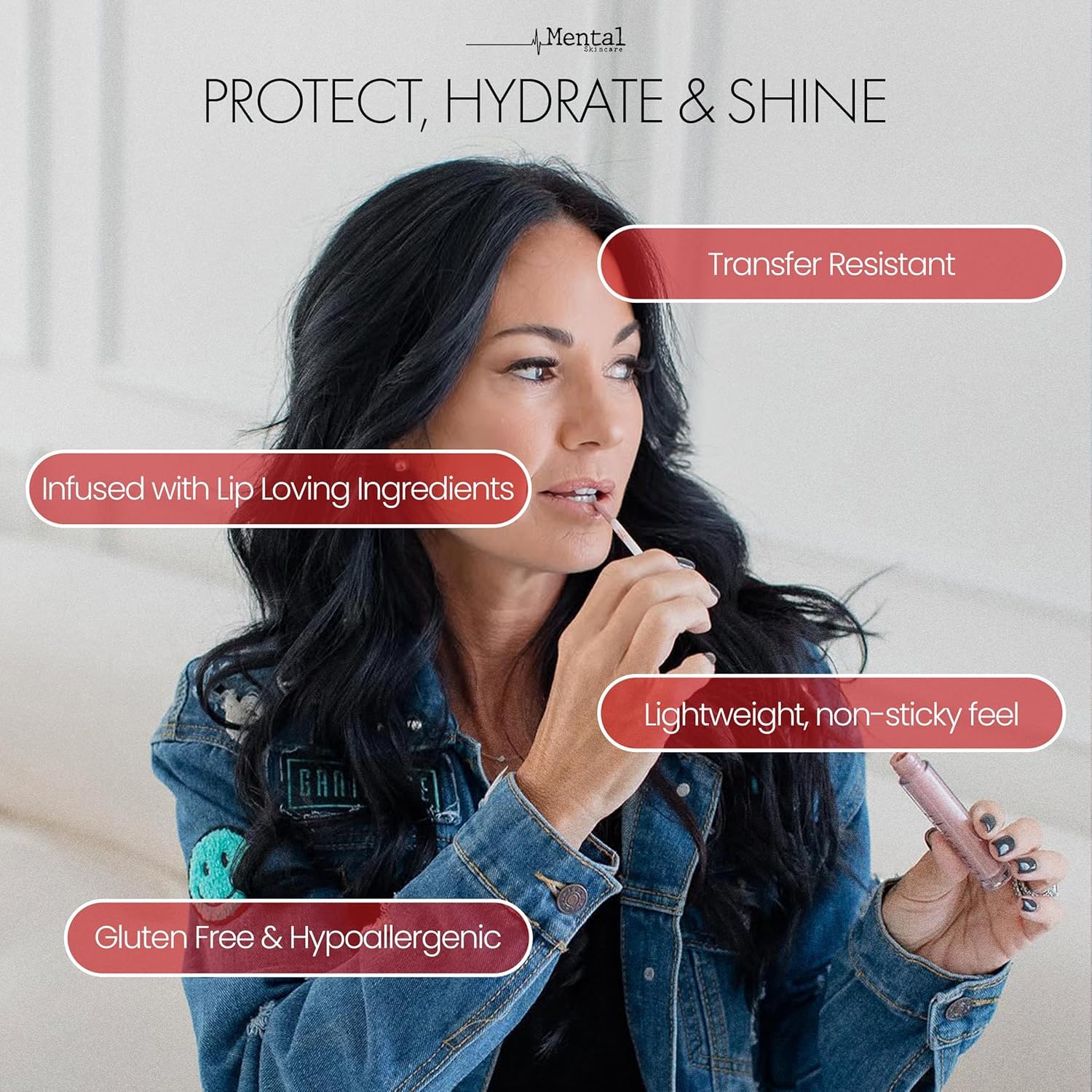 Hydrating Nude Pink Tinted Lip Gloss – Weightless Formula with Soft Luminous Finish & High Color Payoff - Non-Sticky Lip gloss for Women for Long-Wear & Buildable Pigment – 0.11 Fl Oz.