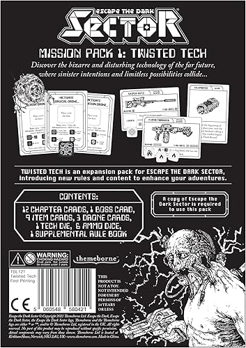 Miniatura 3 de Juego de mesa Escape The Dark Sector Twisted Tech Mission Pack 1 - Desata la tecnología siniestra. Juego cooperativo de ciencia ficción de aventura