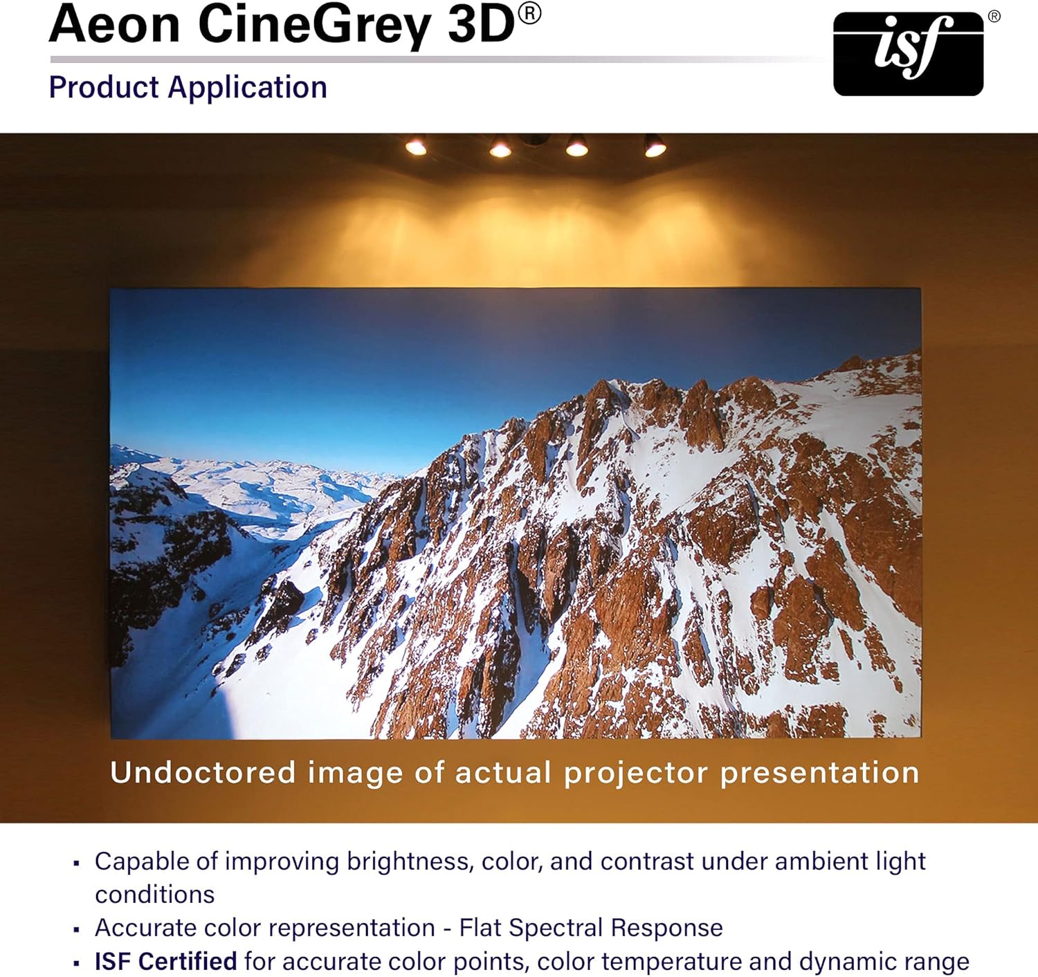 Elite Screens Aeon CineGrey 3D, 92" Fixed Frame CLR/ALR Projector Screen 16:9, Standard Throw Projection, Edge Free Ceiling & Ambient Light Rejecting, Wall-Mounted, for Movie Home Theater, AR92DHD3