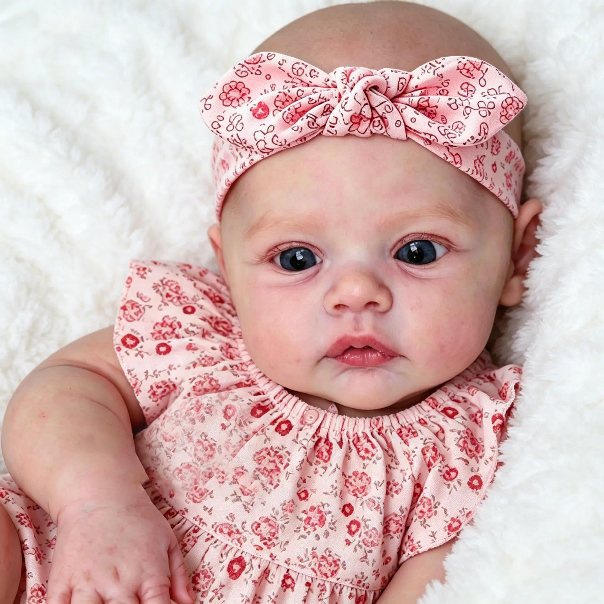 Anano 46 cm Reborn Baby Vollsilikon Lebensecht, Reborn Baby Mädchen, Silikon Baby Mädchen