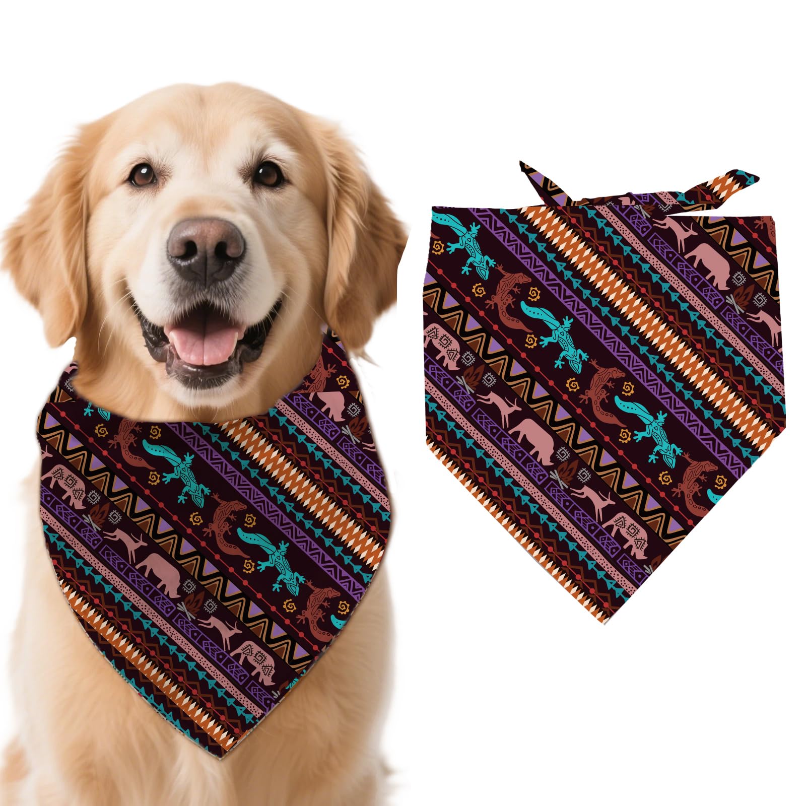arricraft 1 Pc Aztec Style Dog Bandana