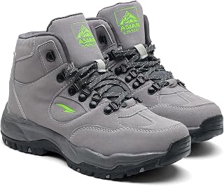 Everest-25 Men's Trekking Shoes | High-Neck Hiking Boots | Water-Repellent Suede Synthetic | High Grip Sole | EVA Midsole Cushioning Comfort