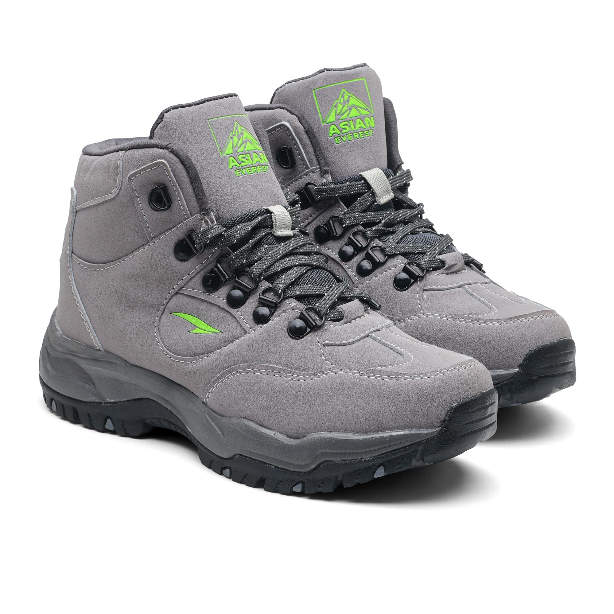 Everest-25 Men's Trekking Shoes | High-Neck Hiking Boots | Water-Repellent Suede Synthetic | High Grip Sole | EVA Midsole Cushioning Comfort-image-15