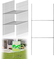Sankoly 30 Pack Heavy Duty Metal H-Stakes 16.5" x 7" - Weatherproof Yard Sign Holders for Sales, Warnings & Events