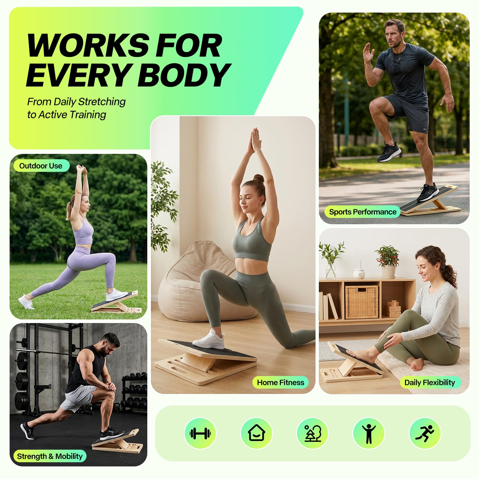 Slant Board for Ankle Mobility - Adjustable Stretch -7