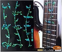 Vista 4 de Rotuladores de traste para bajo - Árbol de la vida - Azul abulón