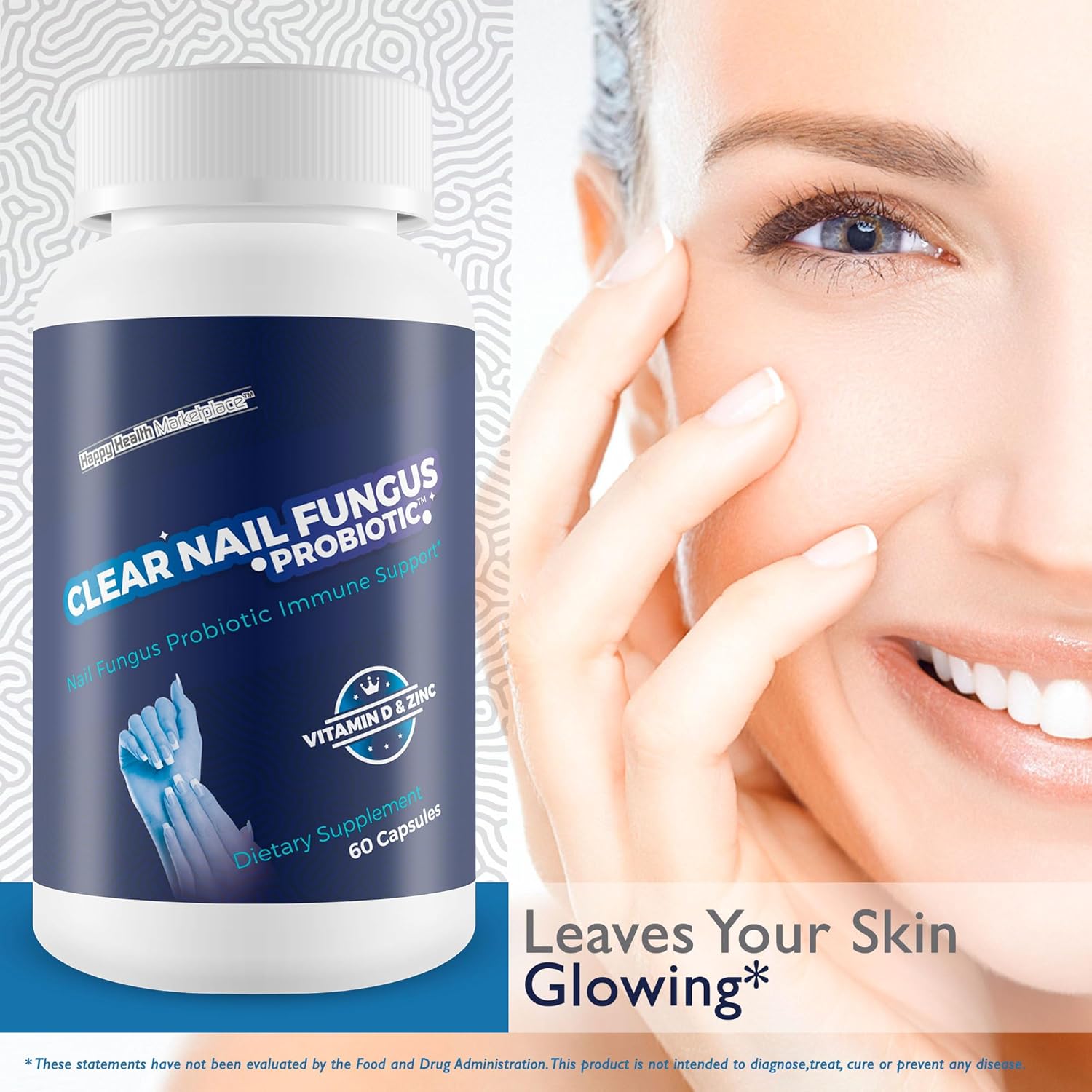 Clear Nail Fungus Probiotic - Best Natural Fungus Treatment Pills for Toenail and Nail Fungus Removal