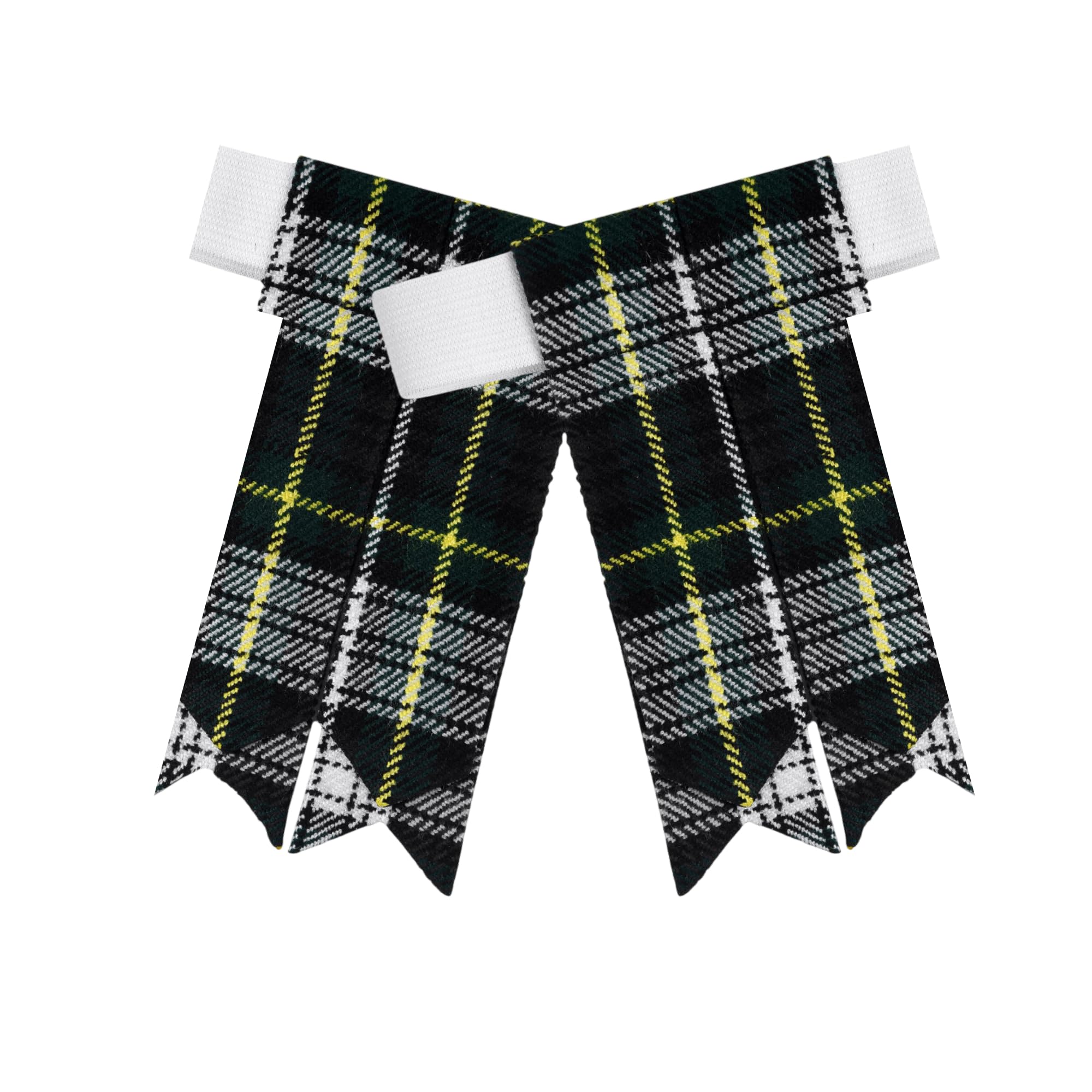 Allsafe Traders Men's Dress Gordon Scottish Tartan Kilt Flashes With Elastic Adjusters, One Size