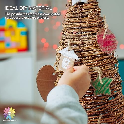 Miniatura 6 de Mat Board Center, paquete de 50 hojas de cartón corrugado de 8.5 x 11 pulgadas, 116 pulgadas de grosor, insertos de cartón plano para correo,