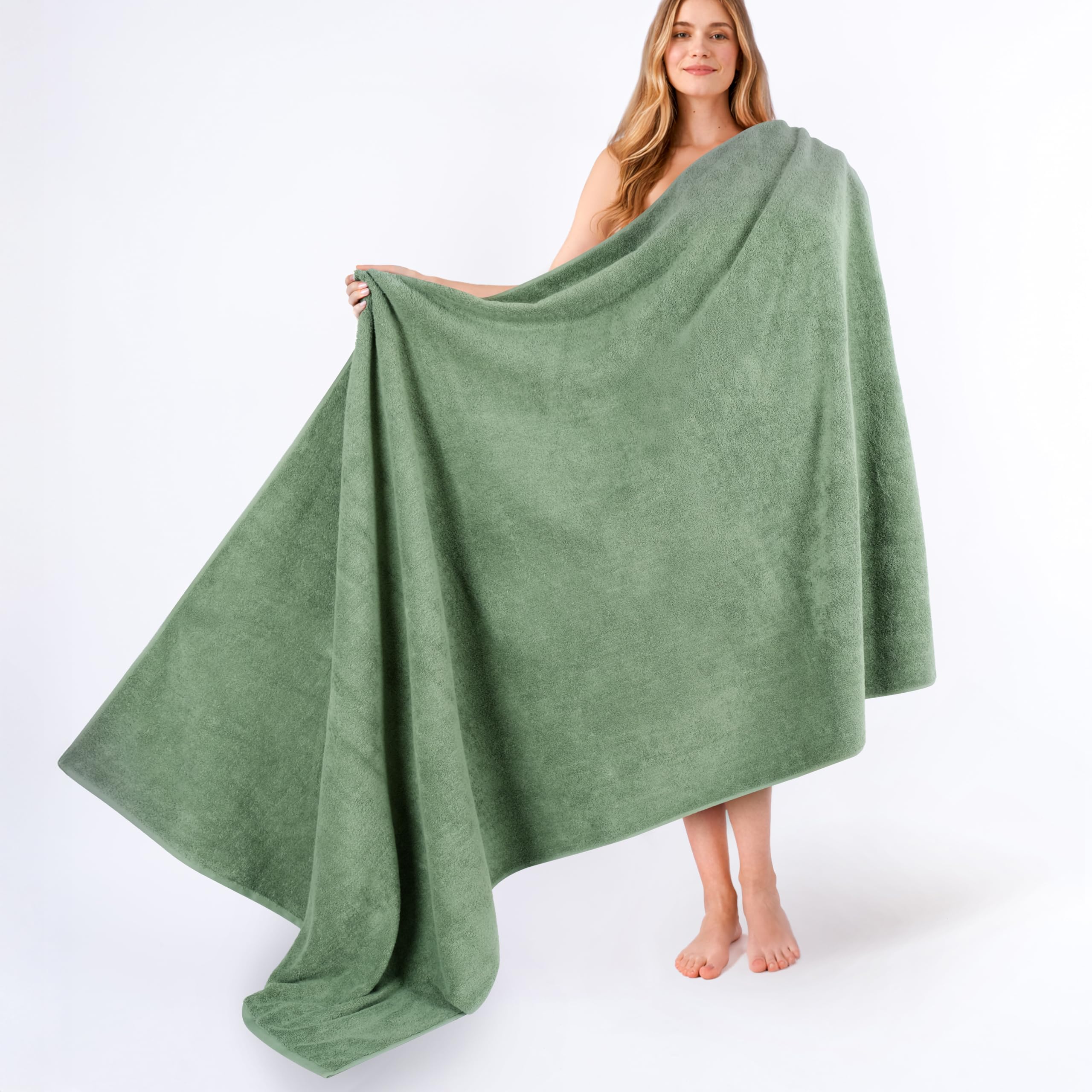 American Soft Linen 100% Cotton Luxury Turkish Towels, 40x80 XL Bath Sheet