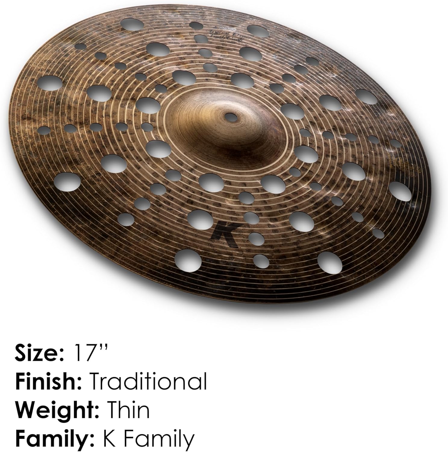 Avedis Zildjian Company 17 inch K Custom Special Dry Trash Crash Cymbal
