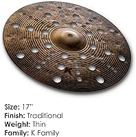 Vista 2 de Avedis Zildjian Company - Platillo de basura seco especial personalizado K de 17 pulgadas