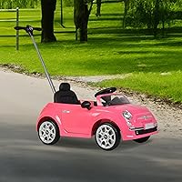 Vista 7 de Best Ride On Cars - Coche para empujar Fiat 500, Rosa, Grande