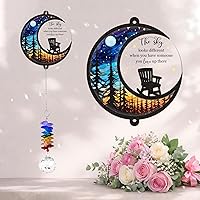 Vista 21 de Atrapador de Sol Conmemorativo - Regalo de Simpatía para Pérdida de un Ser Querido - Fabricante de Arco Iris de Cristal - Recuerdo de Duelo