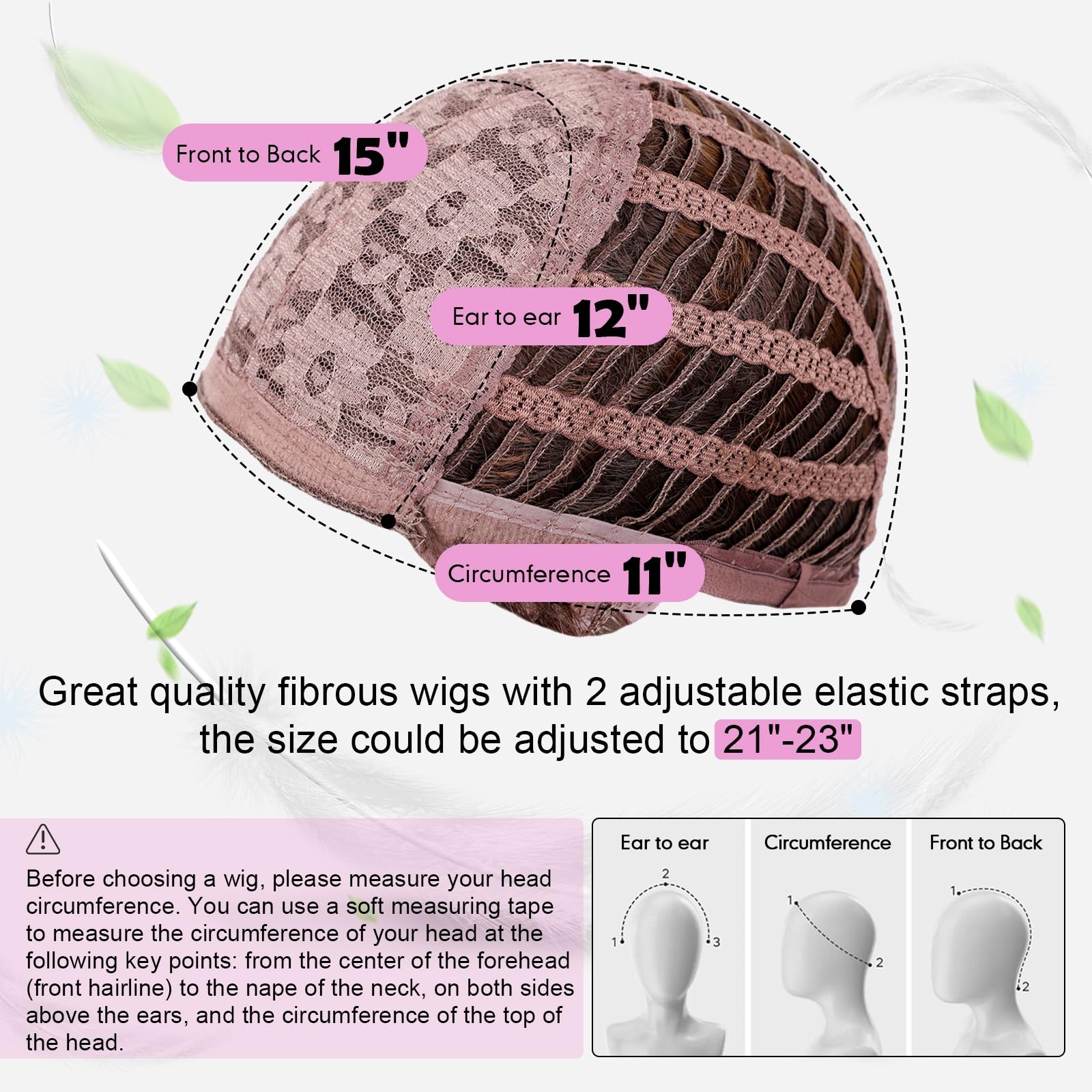 WOKESTAR Parrucche corte bionde con radici scure per le donne, parrucche sintetiche Bob stile termoresistente Bob