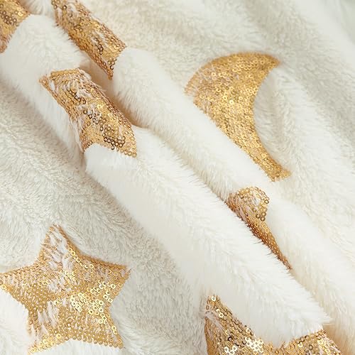 Miniatura 5 de Holibeat Fundas de almohada con lentejuelas y luna blanca, fundas de cojín de piel de Ramadán de 18 x 18 pulgadas, fundas de almohada decorativas