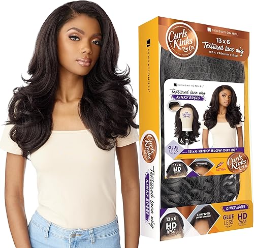 Sensationnel CKCO yedges Wig-y Blow Out 20 Inch, 1 JETBLACK