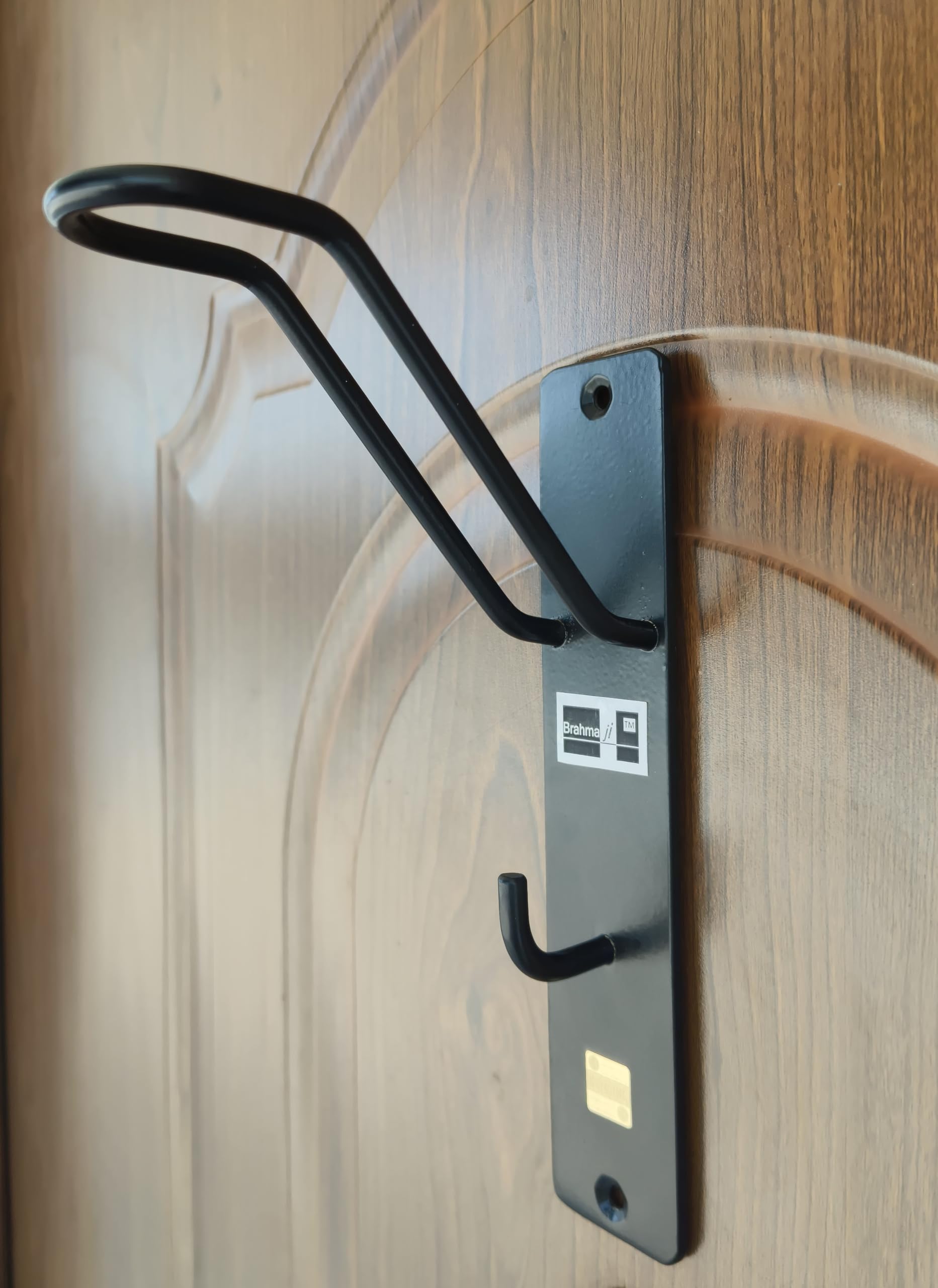 Brahmaji Brand Premium Helmet Holder Biker Jacket Hanger | Keys Laptop Bag Gloves Hanger | Wall mountable Multipurpose | Unique Helmet Inner Material Safe 2024 Model