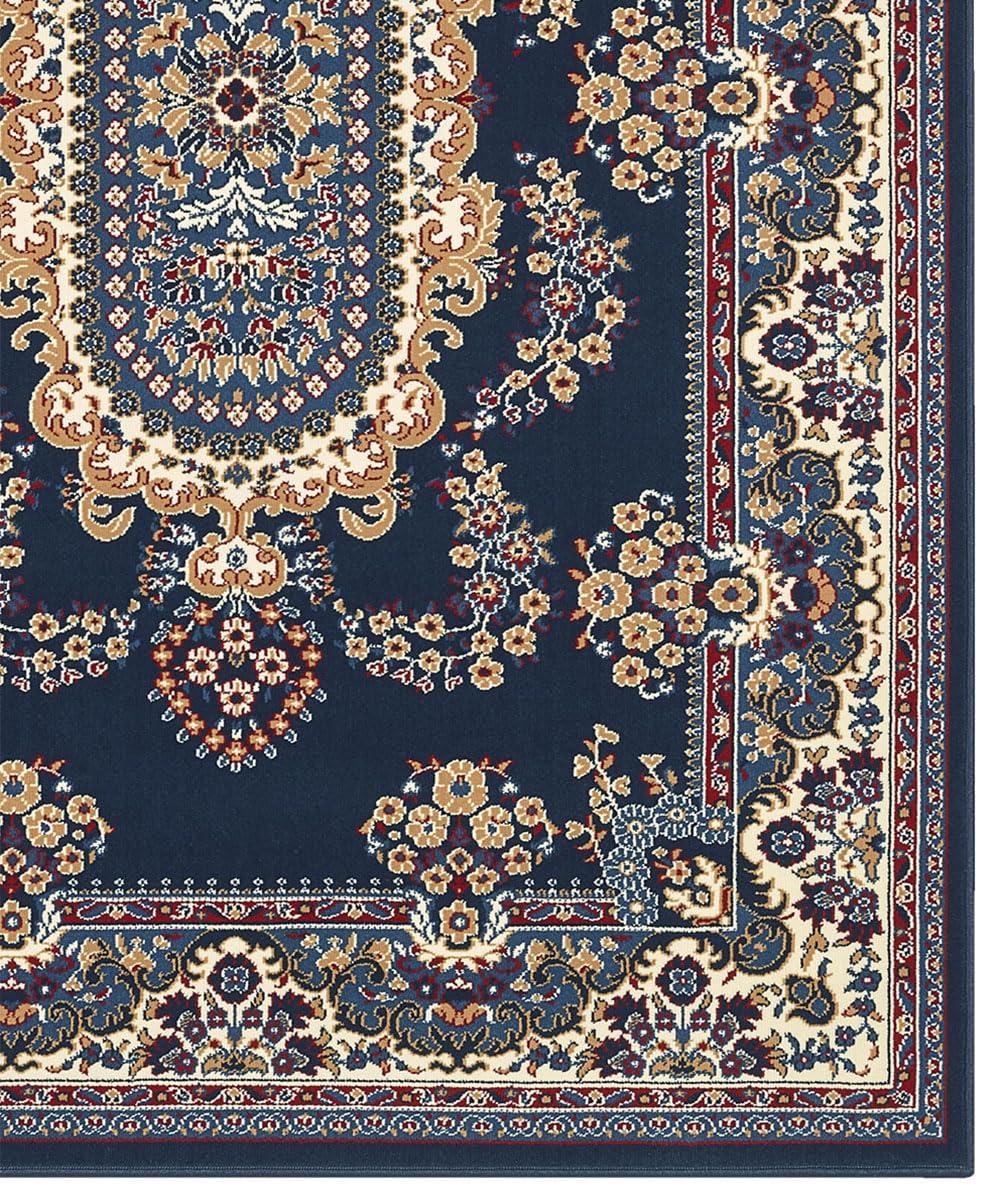 ROYAL SHIRAZ Tapis de salon design oriental persan classique 2063 bleu 160 x 230 cm