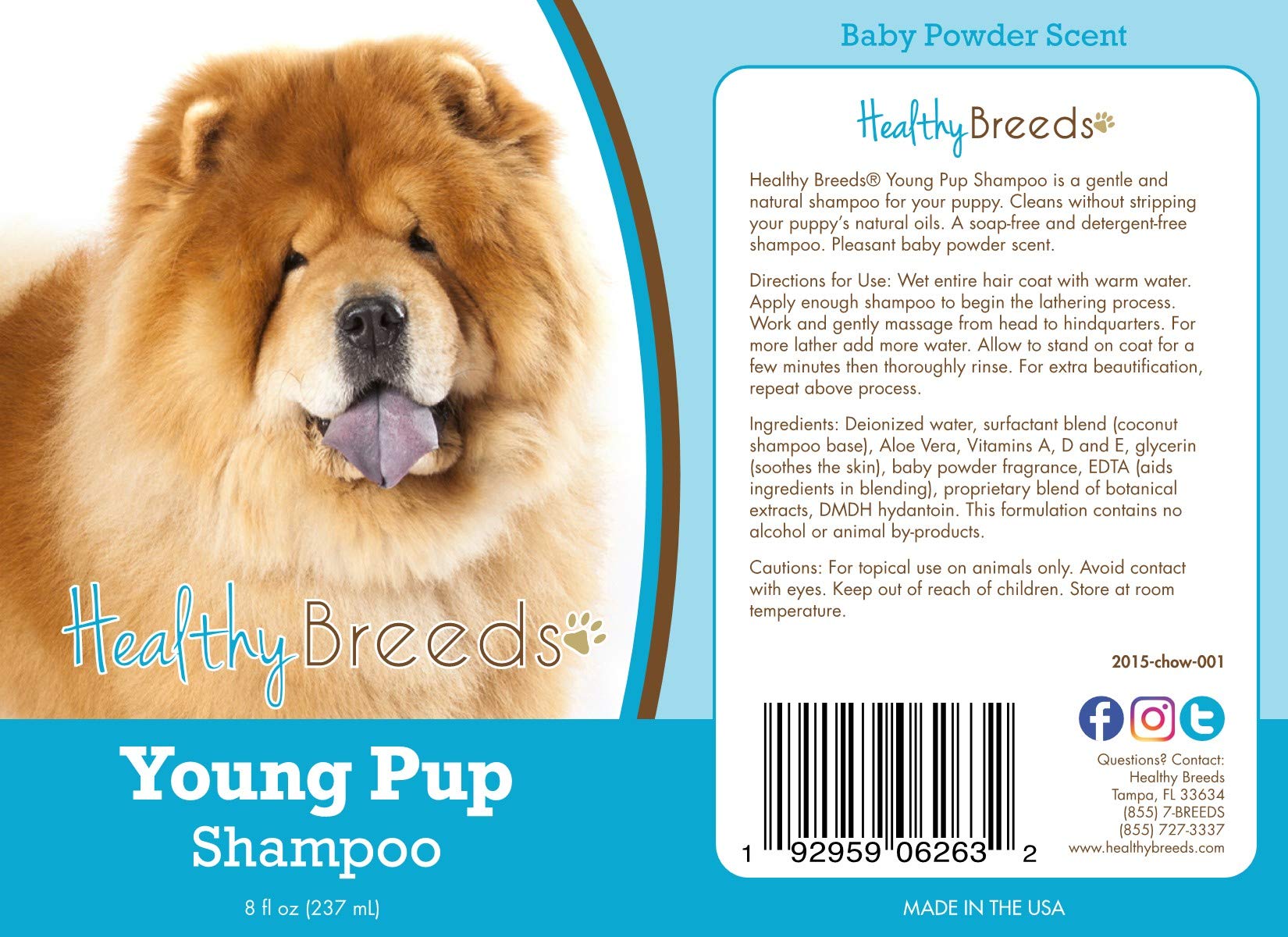 Healthy Breeds Pug Hypo-Allergenic Shampoo 8 oz