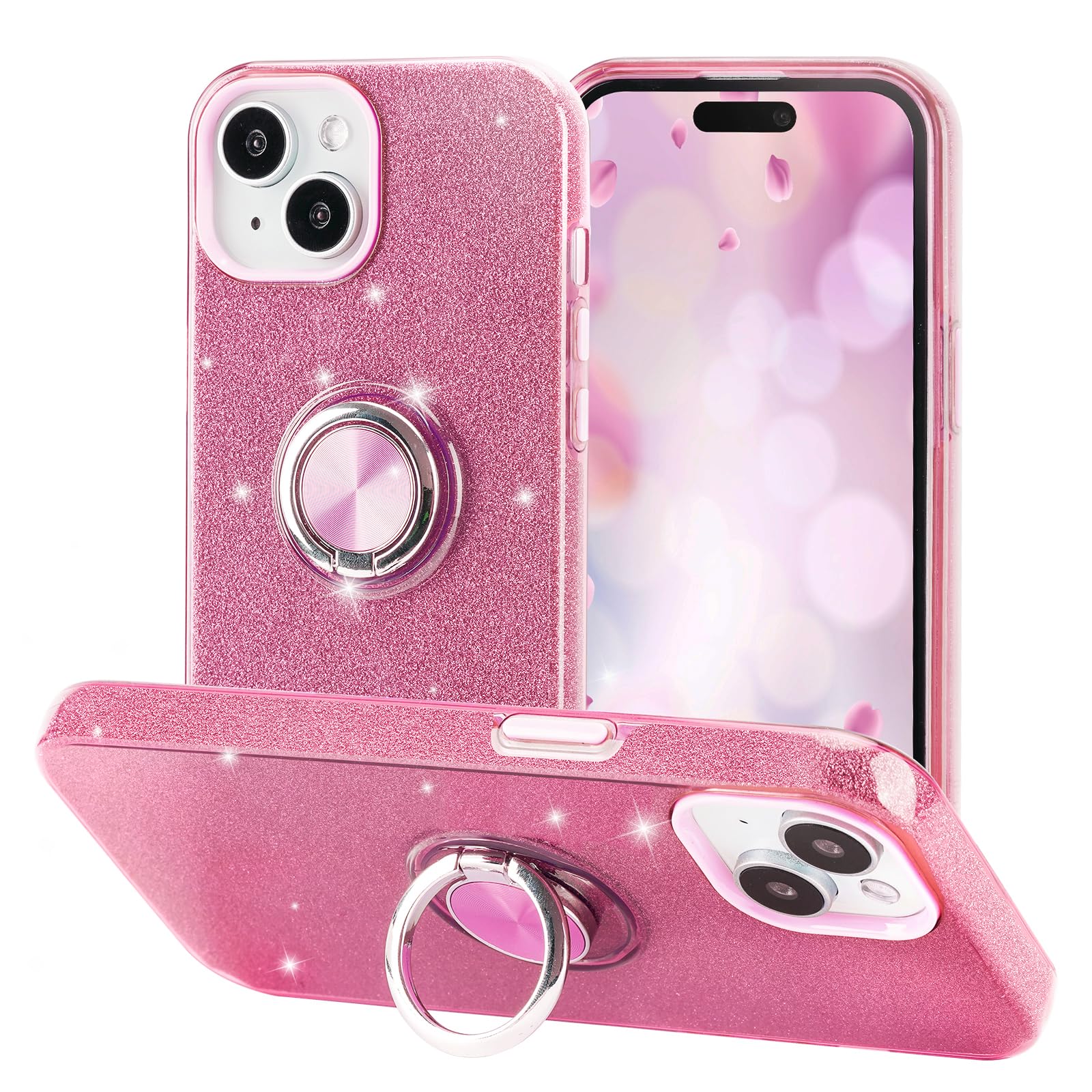 wisdompro Glitter Case for iPhone 15 Plus/14 Plus (6.7 Inch) - Image 2