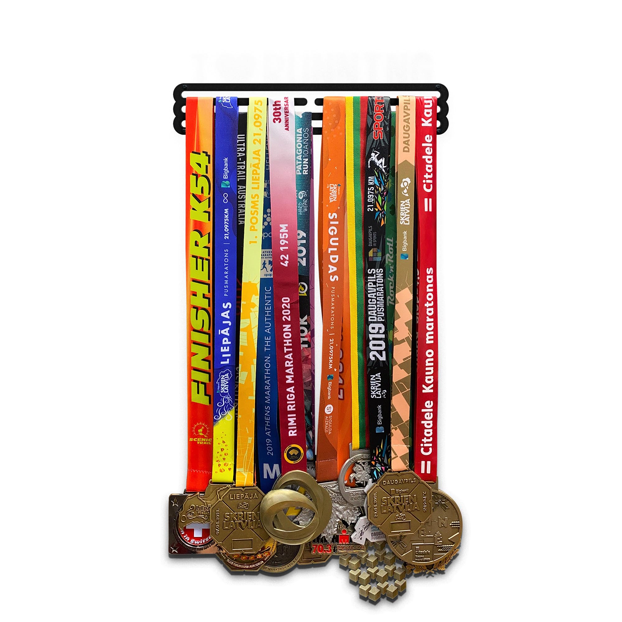 Expositor de medallas invisible deportivo, soporte de medallas de acero, estante de exhibición de premios