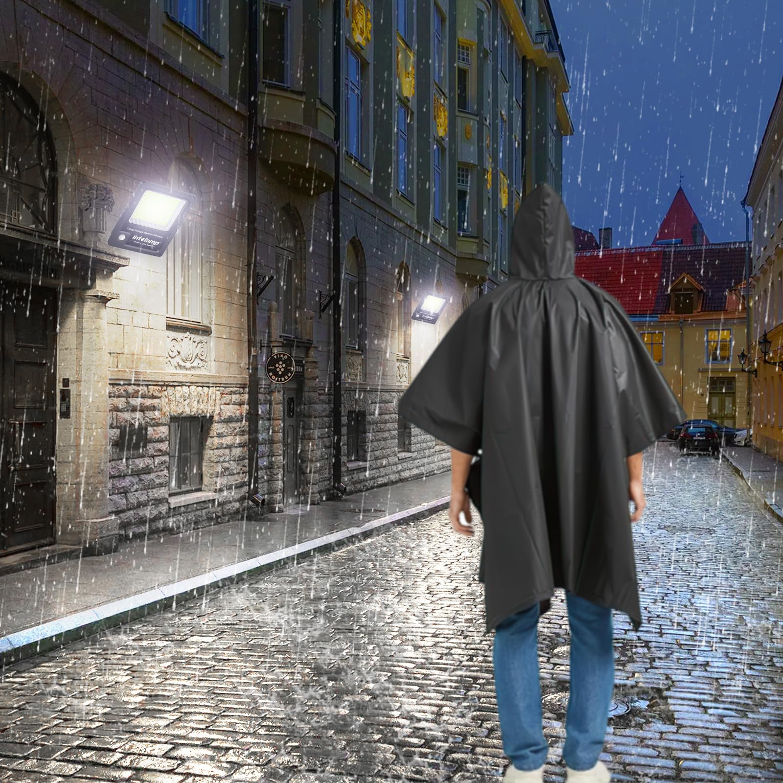 Poncza przeciwdeszczowe EVA dla dorosłych, przenośny płaszcz przeciwdeszczowy wielokrotnego użytku, awaryjne płaszcze przeciwdeszczowe, wodoodporne ponczo z kapturem, dla mężczyzn i kobiet, awaryjne,