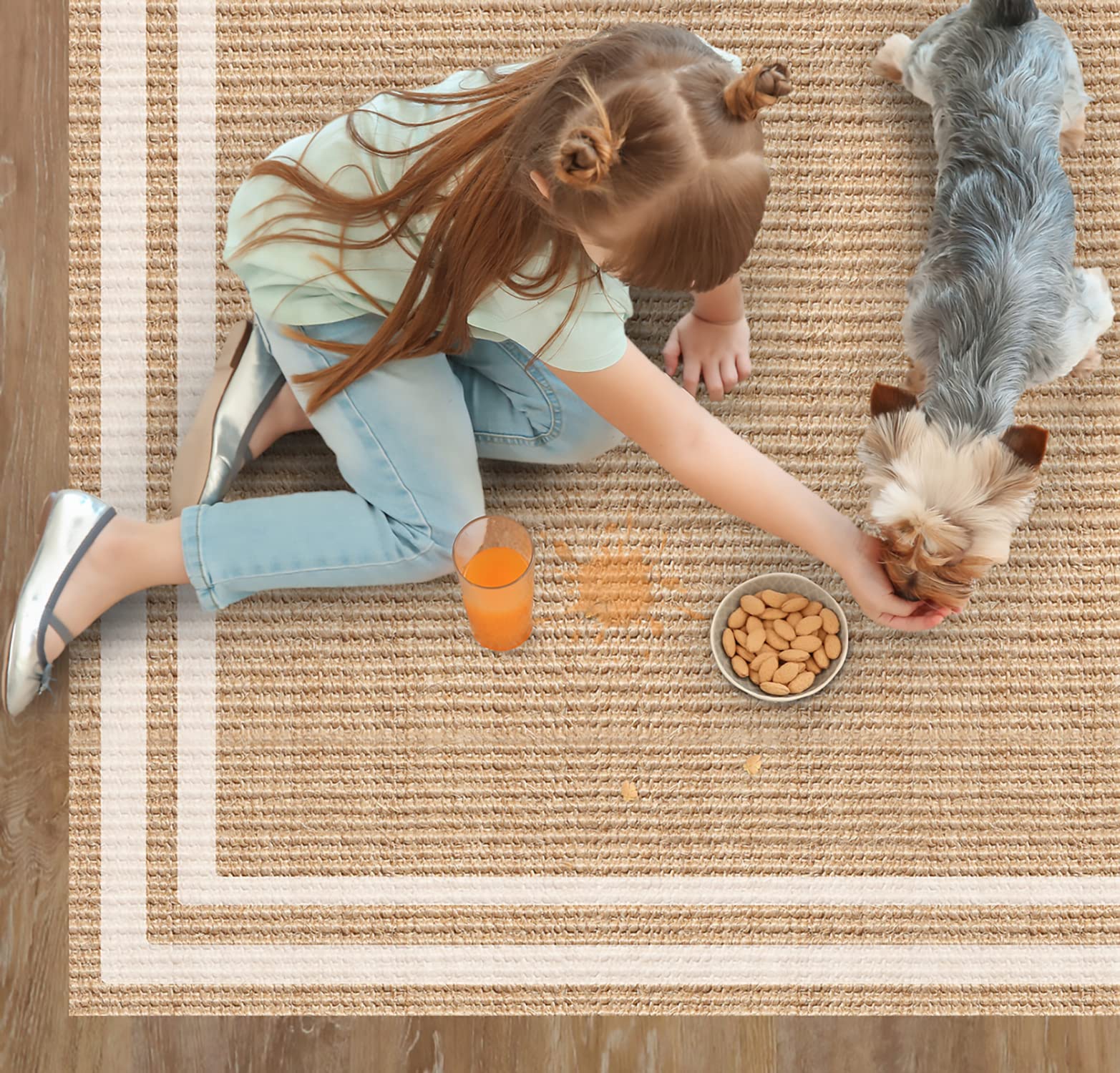VINILIKO Design | Alfombra Vinílica Agnan 100x133 cm - Antideslizante, Impermeable, Lavable - Varios Tamaños - Alfombra Vinilo Salón, Cocina