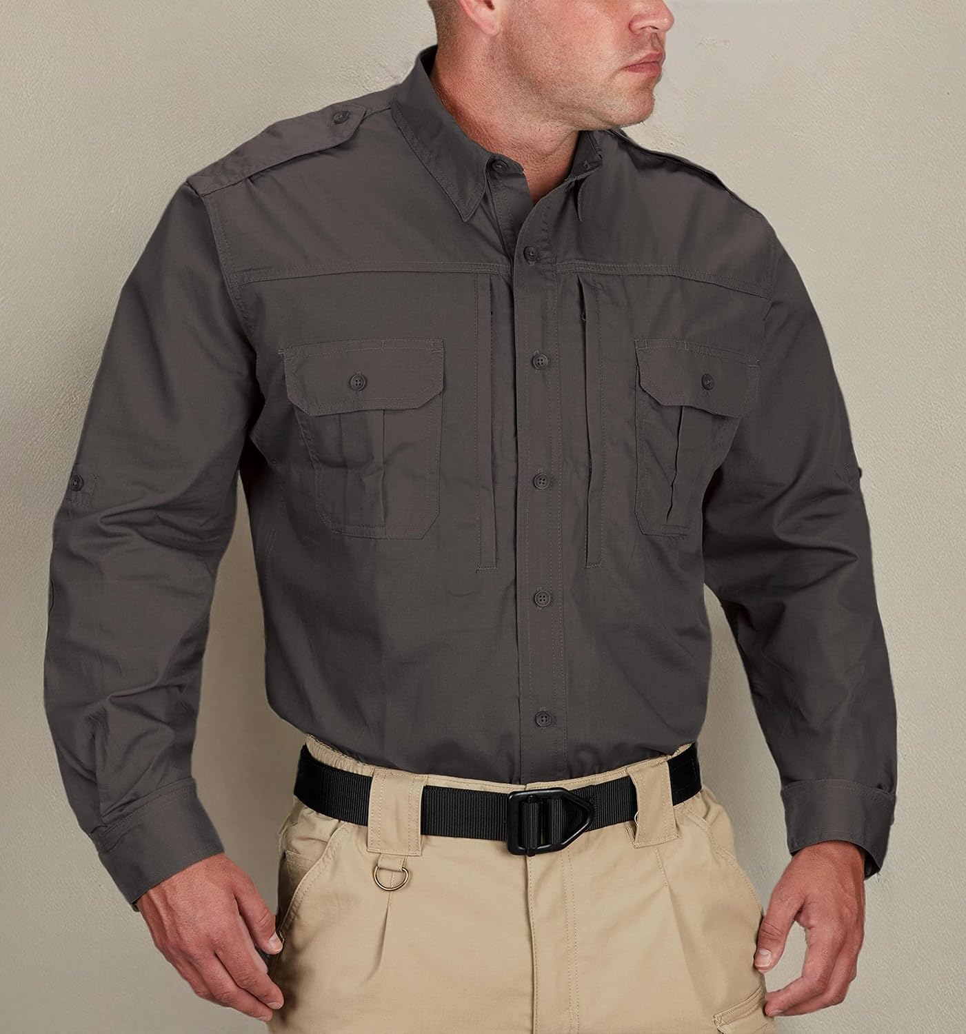 Propper Tactical Long Sleeve Ripstop Shirt – Epaulettes, Teflon Fabric Protection & Document Pockets for Public Safety - Image 5