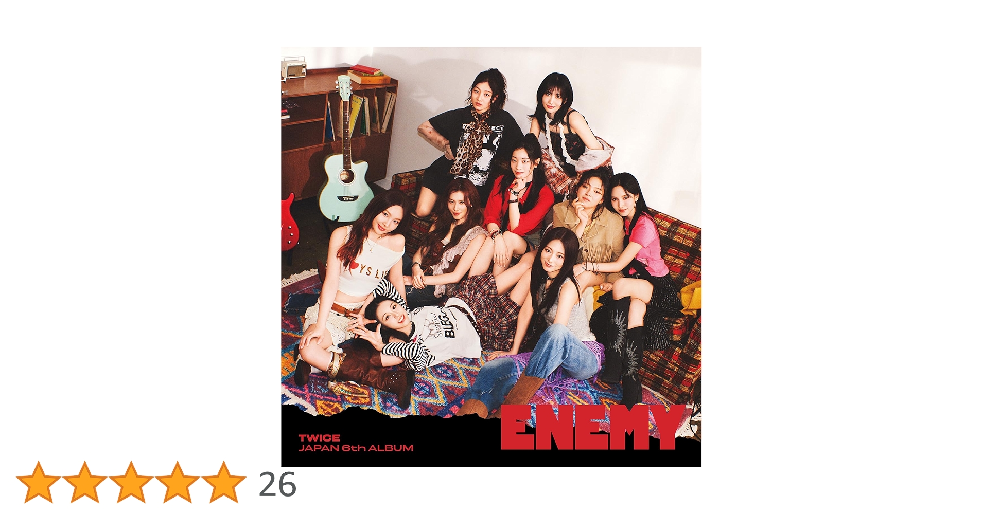 Amazon.co.jp: 【Amazon.co.jp限定】ENEMY 通常盤 - TWICE (メガジャケ