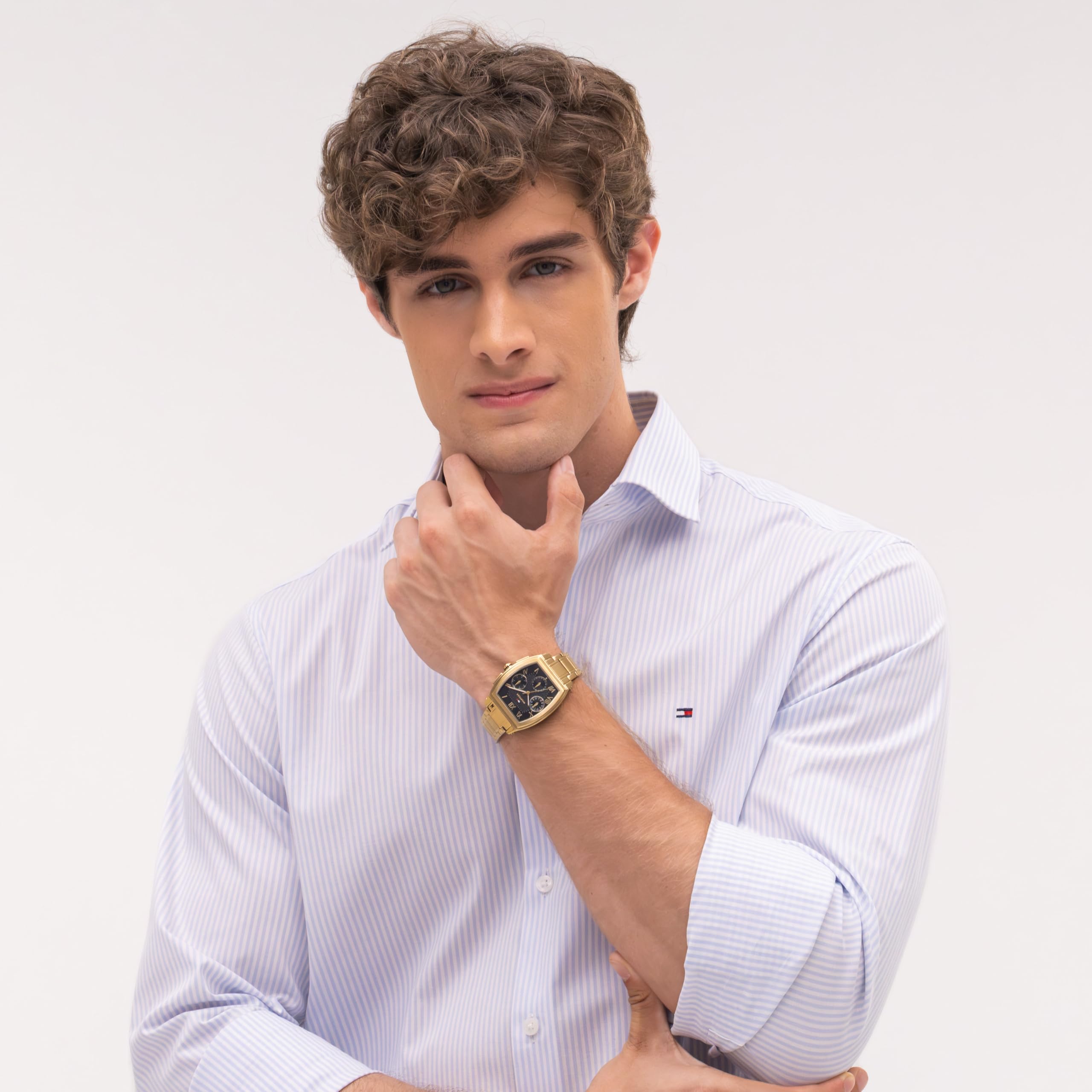 Tommy Hilfiger Multi Zifferblatt Quarz Uhr - Erhältlich aus Edelstahl oder Lederarmband