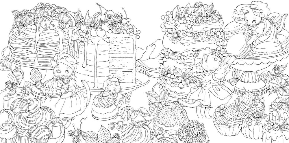 Amazon.com: Nelco Necoの塗り絵BOOK 春夏秋冬 おしゃまな猫の物語